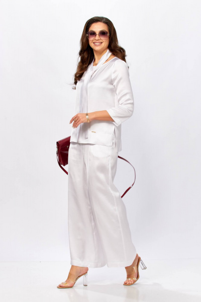 Блуза, брюки Taita plus 2604/2 белый - фото 5