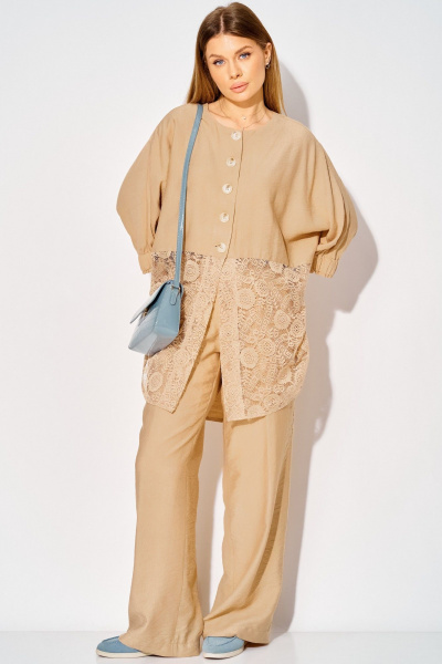 Брюки, туника Laikony L-534 бежевый - фото 15
