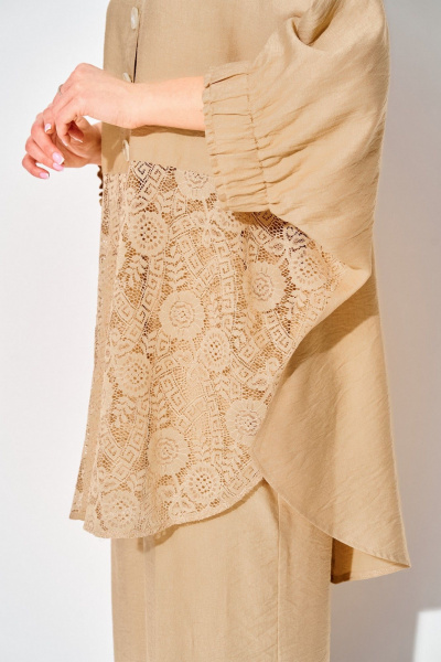 Брюки, туника Laikony L-534 бежевый - фото 7