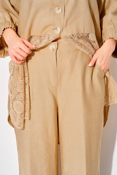 Брюки, туника Laikony L-534 бежевый - фото 4