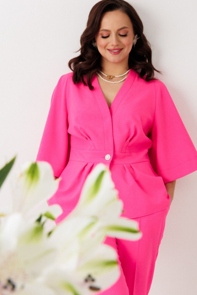 Брюки, жакет Mubliz 324 фуксия - фото 12