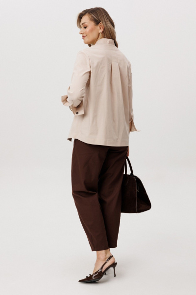 Брюки, рубашка Fantazia Mod 5331 беж/коричневый - фото 6