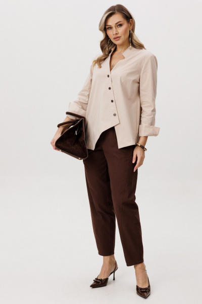 Брюки, рубашка Fantazia Mod 5331 беж/коричневый - фото 1