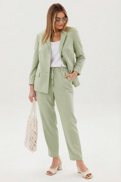 Брюки, жакет Fantazia Mod 5421 фисташка - фото 2