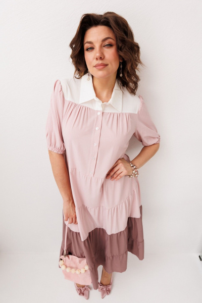 Платье Anelli 1847 черничное_мороженое - фото 9