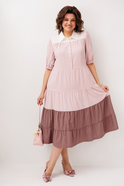 Платье Anelli 1847 черничное_мороженое - фото 1