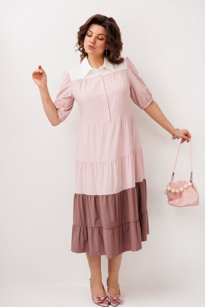 Платье Anelli 1847 черничное_мороженое - фото 2