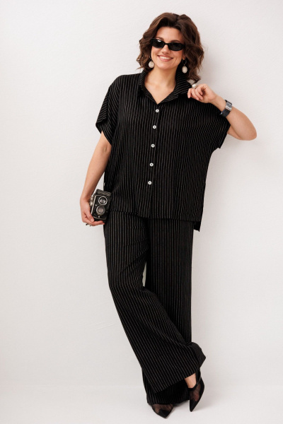 Блуза, брюки Anelli 1849 линии_ночи - фото 10