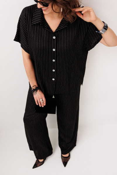 Блуза, брюки Anelli 1849 линии_ночи - фото 6