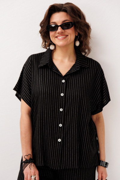 Блуза, брюки Anelli 1849 линии_ночи - фото 3