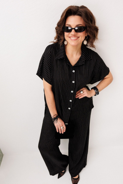 Блуза, брюки Anelli 1849 линии_ночи - фото 2