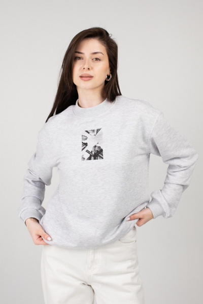 Джемпер Купалинка 49100G.158-164 светло-серый_меланж - фото 1