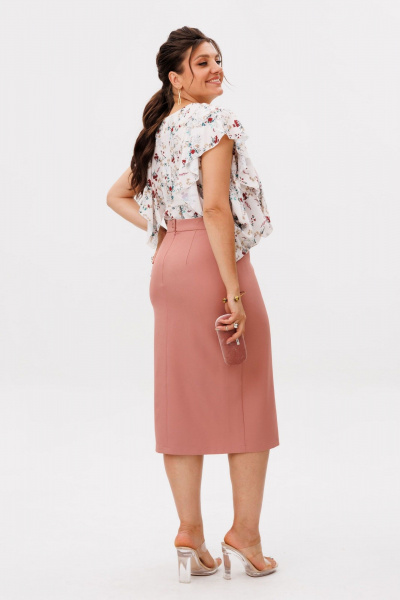 Юбка Anelli 1648 карамельный_силуэт - фото 4