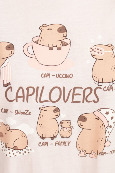 Сорочка Купалинка 40007G.158-164 пудровый - фото 3