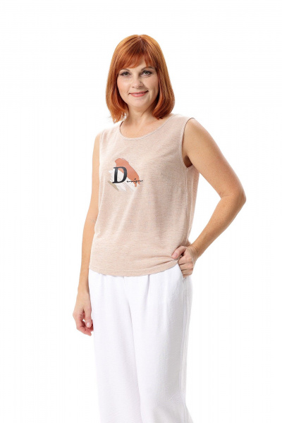 Кардиган, топ Соджи 669 бежевый - фото 7