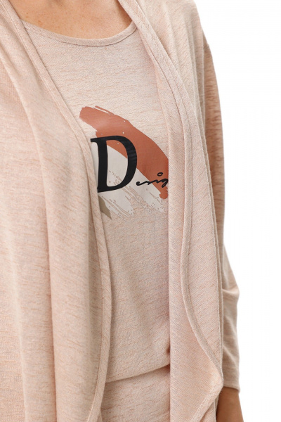 Кардиган, топ Соджи 669 бежевый - фото 5