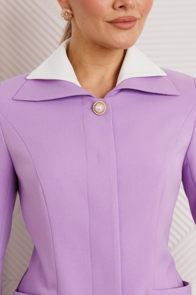 Жакет, юбка Мода Юрс 26-2971 сирень - фото 4