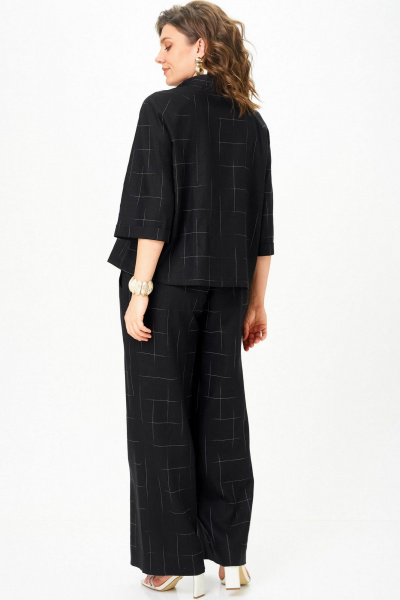 Брюки, жакет SOVA 11333 черный_клетка - фото 6
