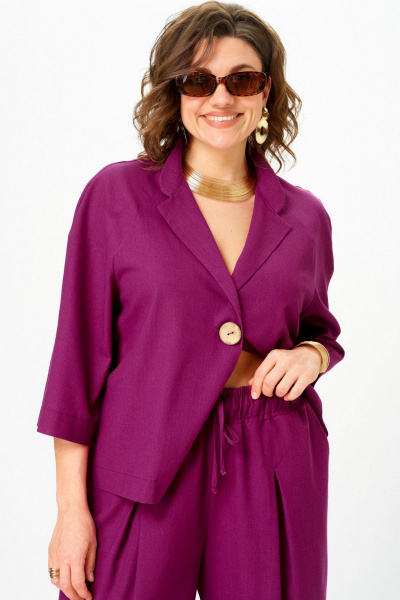 Брюки, жакет SOVA 11333 фуксия - фото 11