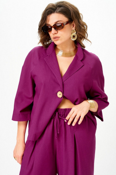 Брюки, жакет SOVA 11333 фуксия - фото 10