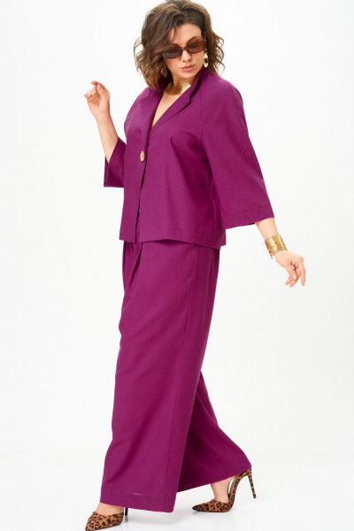 Брюки, жакет SOVA 11333 фуксия - фото 7