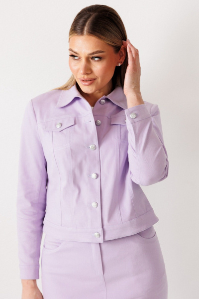Куртка, юбка Мода Юрс 26-2847 сирень - фото 6