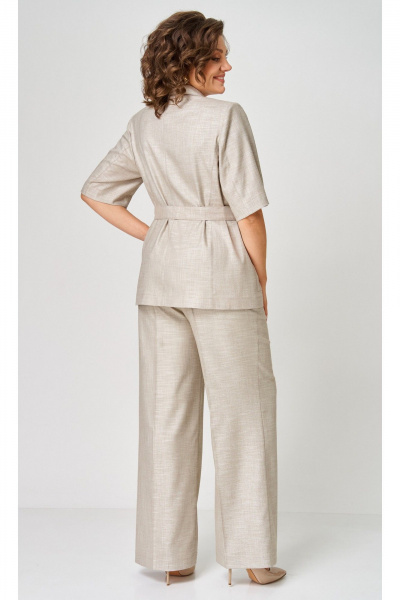 Брюки, жакет БелЭльСтиль 837-3_16_22+601-3_08_22 бежевый - фото 6
