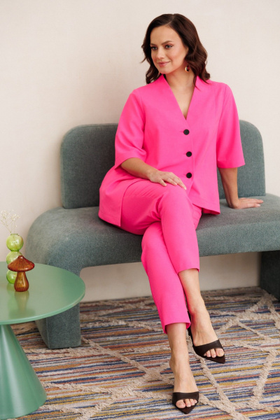 Брюки, жакет Mubliz 327 фуксия - фото 10