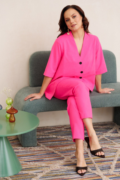 Брюки, жакет Mubliz 327 фуксия - фото 9