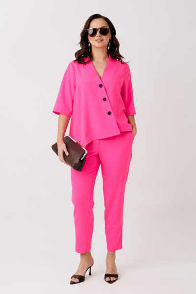 Брюки, жакет Mubliz 327 фуксия - фото 8