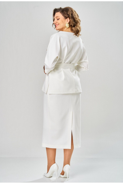 Блуза, юбка Andina city 9091-1-26 молоко - фото 7