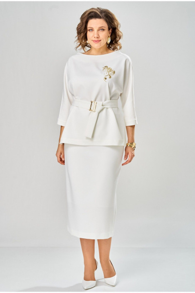 Блуза, юбка Andina city 9091-1-26 молоко - фото 1