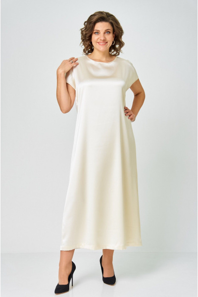 Платье Andina city 8040-25 бежевый - фото 3