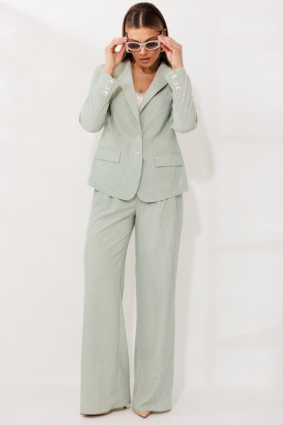 Брюки, жакет Мода Юрс 26-2924 ментол - фото 3