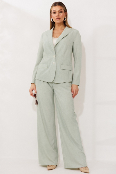 Брюки, жакет Мода Юрс 26-2924 ментол - фото 1