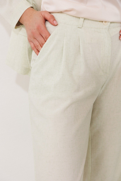 Брюки, жакет Мода Юрс 26-2924 салатовый - фото 6