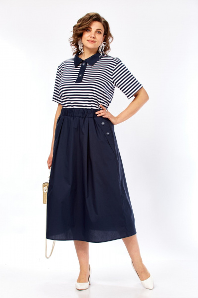 Платье Matini 3.1808 сине-белый - фото 11