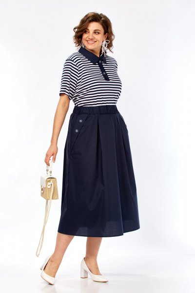 Платье Matini 3.1808 сине-белый - фото 10