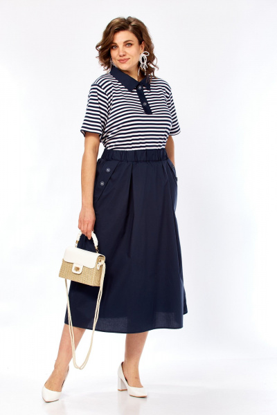 Платье Matini 3.1808 сине-белый - фото 8