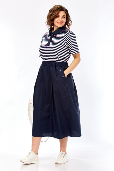 Платье Matini 3.1808 сине-белый - фото 7