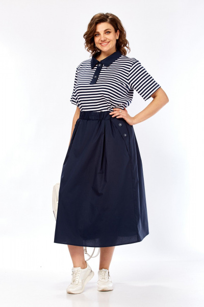 Платье Matini 3.1808 сине-белый - фото 6