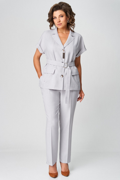 Брюки, жакет Мишель стиль 1279-1 серый - фото 2