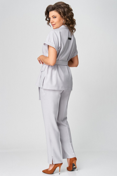 Брюки, жакет Мишель стиль 1279-1 серый - фото 9