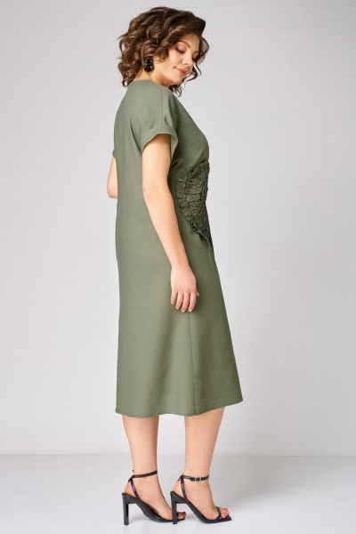 Платье Мишель стиль 1353 оливковый - фото 7