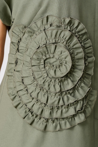 Платье Мишель стиль 1353 оливковый - фото 5