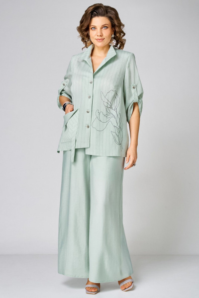 Блуза, брюки Мишель стиль 1355 мятный - фото 4