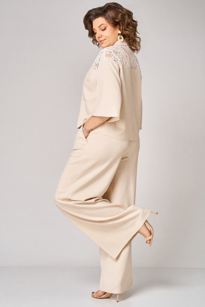 Блуза, брюки Мишель стиль 1364 светло-бежевый - фото 8