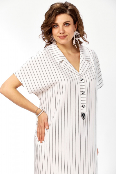 Платье Matini 3.1774 белый+полоска - фото 10