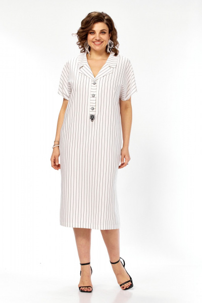 Платье Matini 3.1774 белый+полоска - фото 9