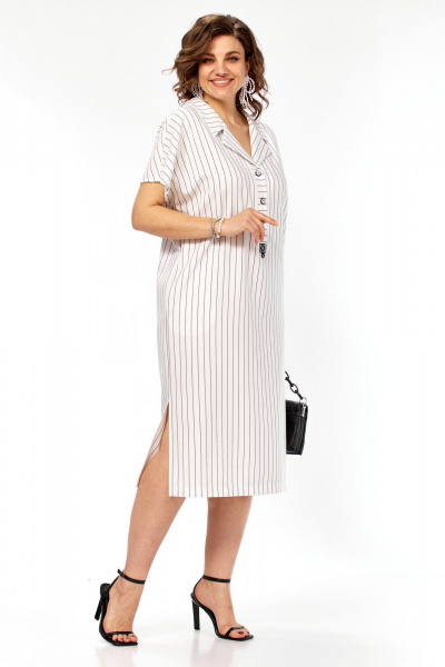 Платье Matini 3.1774 белый+полоска - фото 8